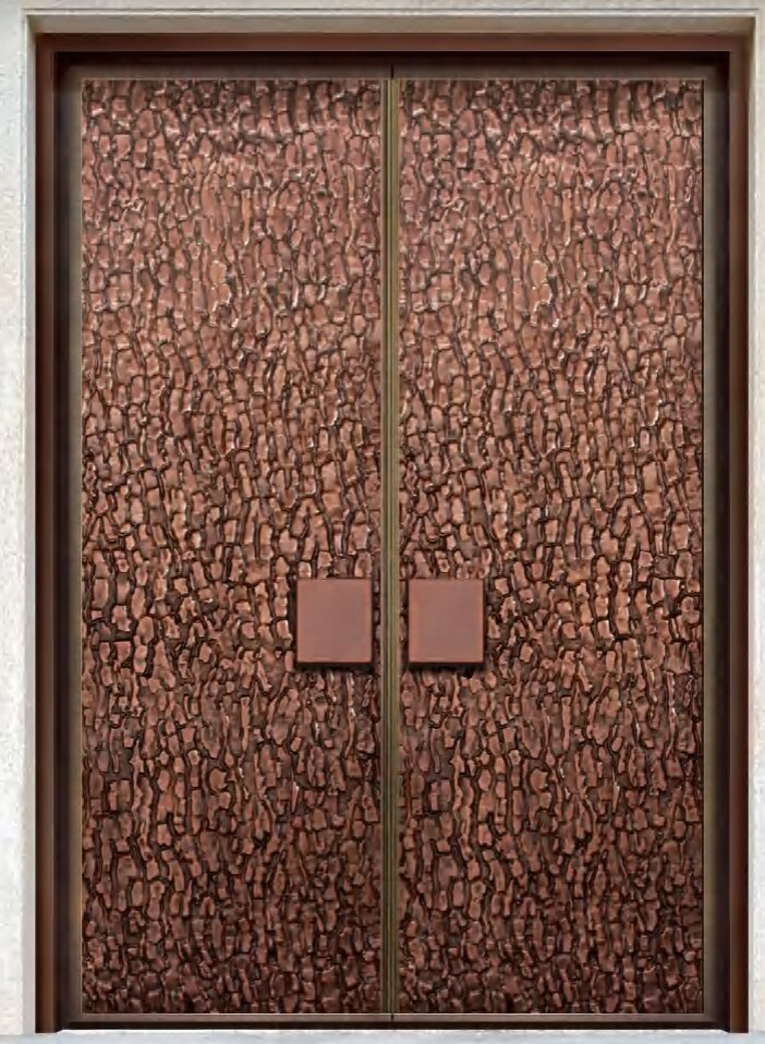 Modern Aluminum Fingerprint Security Door