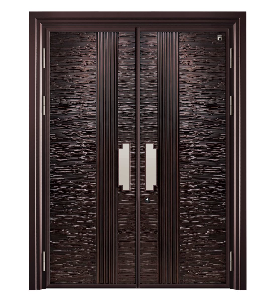 Aluminum Villa Bentley Dark Brown Front Door