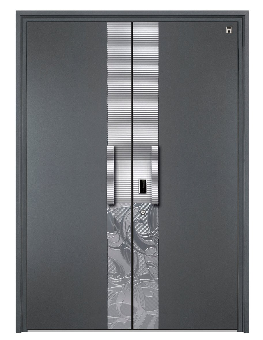 Modern Designed Exterior Aluminum Armored Door High Security