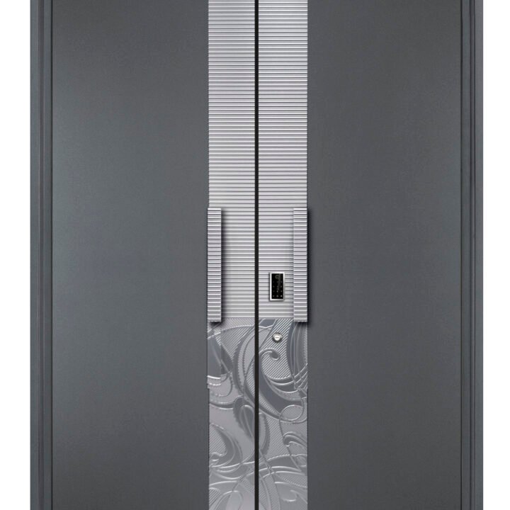 Modern Designed Exterior Aluminum Armored Door High Security