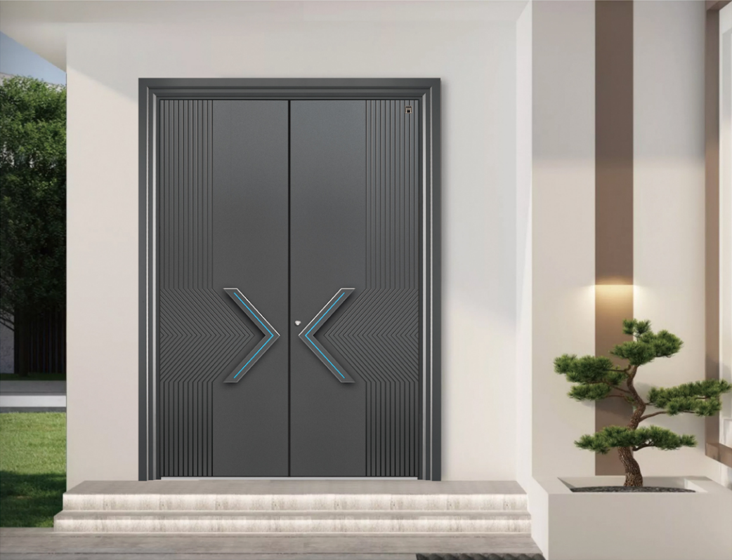 aluminum double doors exterior