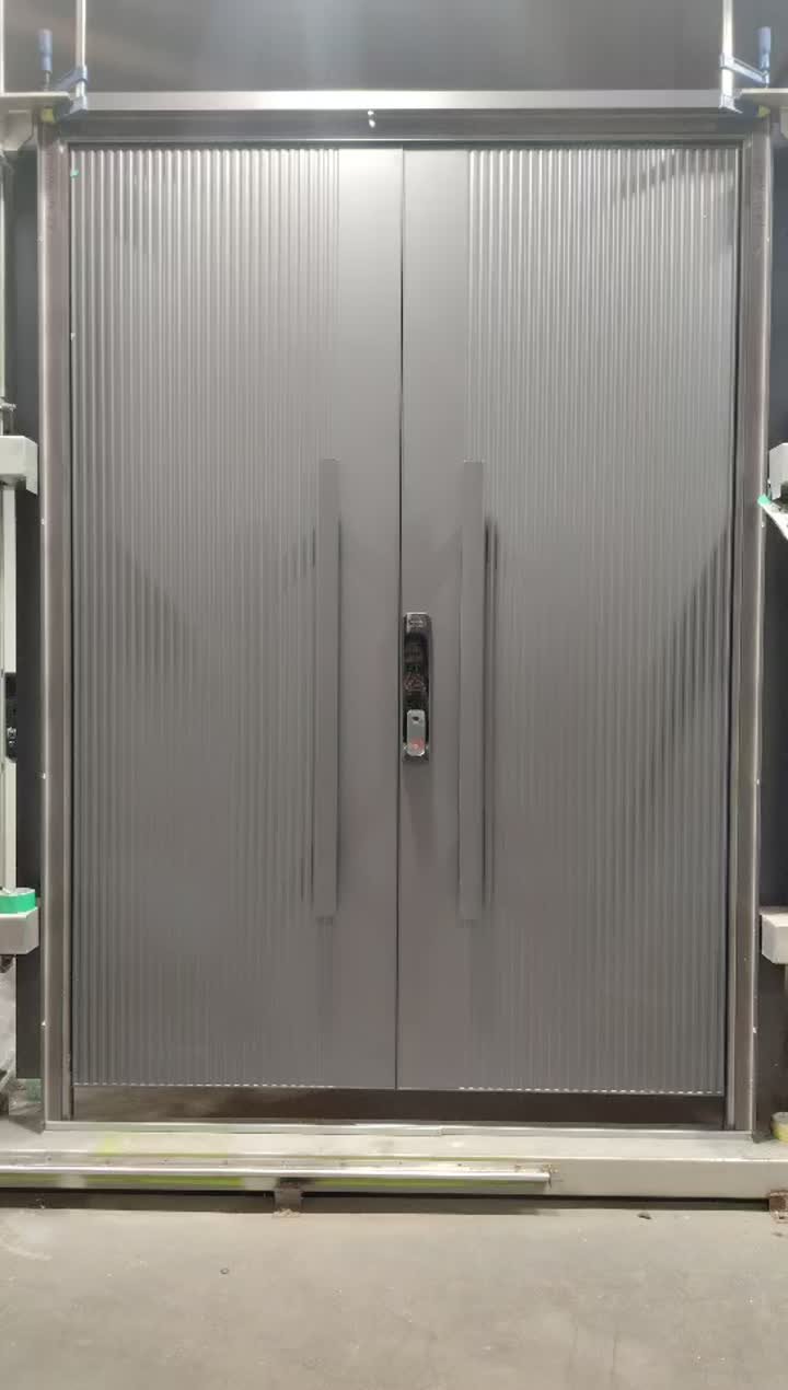 exterior aluminum door high quality grey color armored door design villa door entrance door