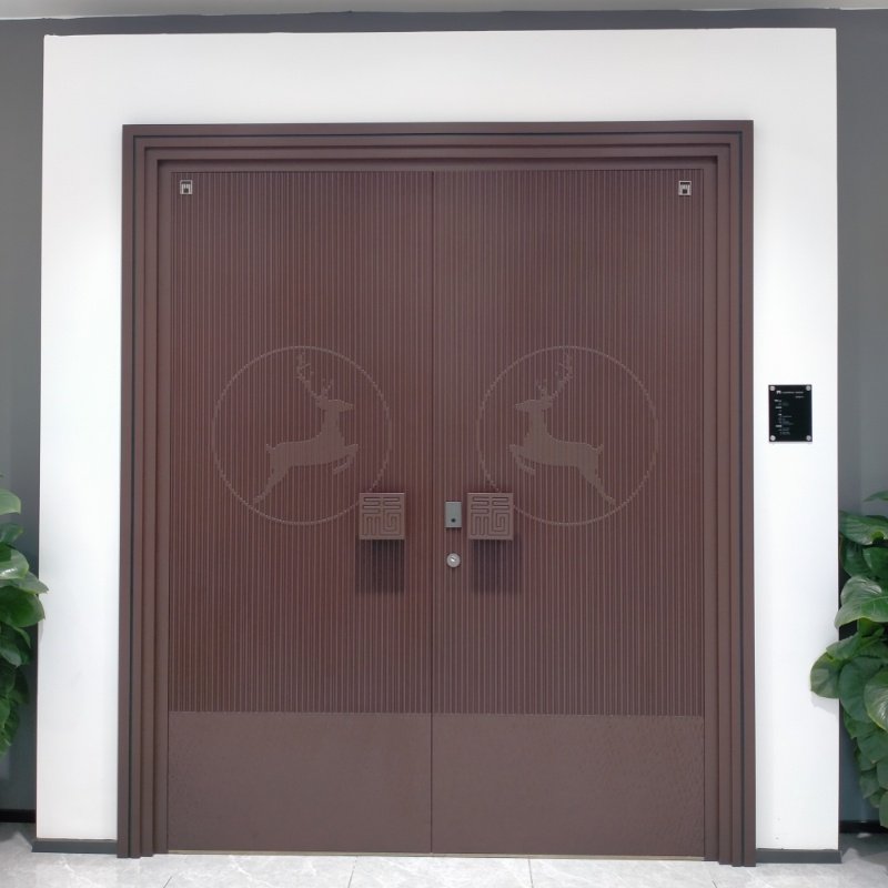 Top Retro Villa Main Gate Aluminum Armored Door