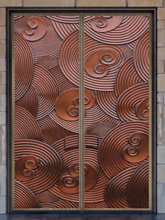 Luxury home secure front door